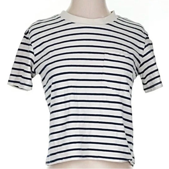 Madewell Tops - Madewell Striped Tee Sz Medium